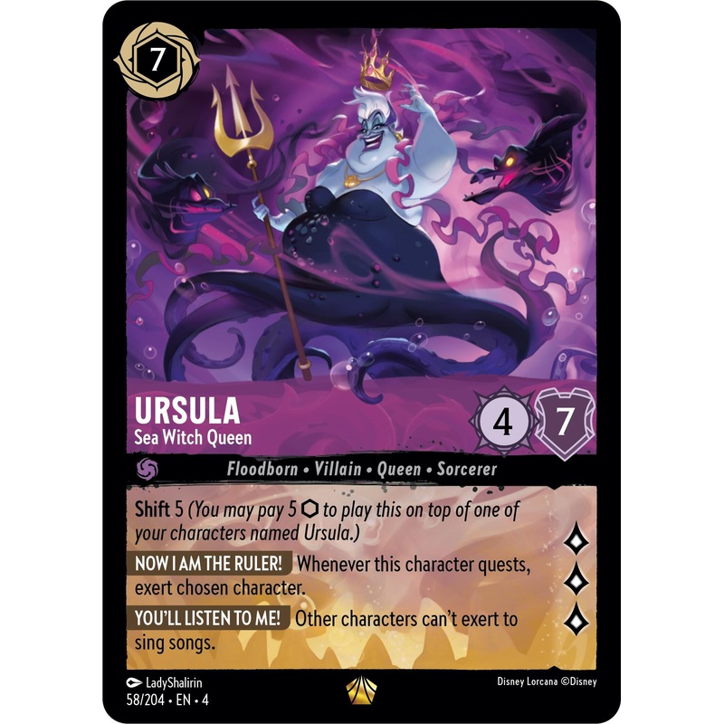 Ursula - Sea Witch Queen (58/204) [Ursula's Return]