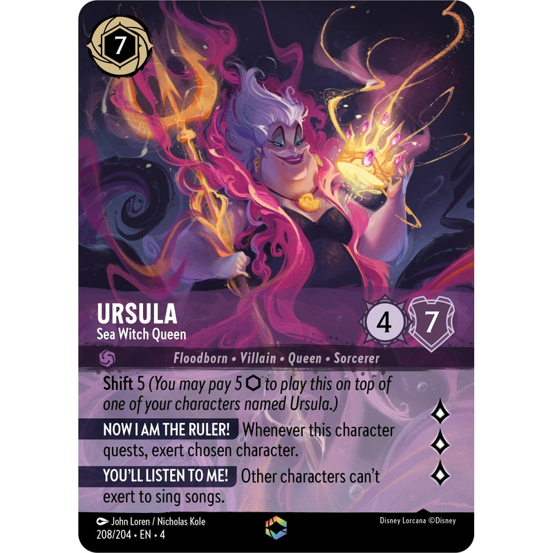 Ursula - Sea Witch Queen (Enchanted) (208/204) [Ursula's Return]