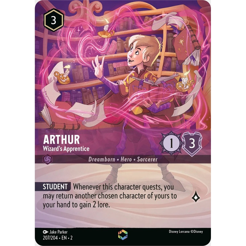 Arthur - Wizard's Apprentice (Enchanted) (207/204) [Rise of the Floodborn]