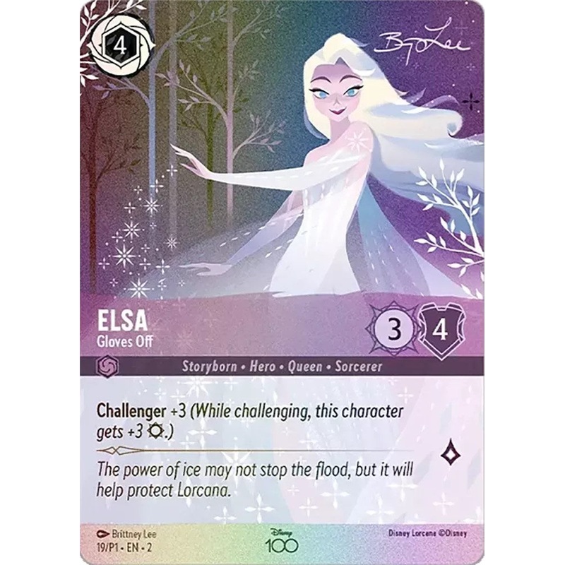 Elsa - Gloves Off (Enchanted) (19) [Disney100 Promos]