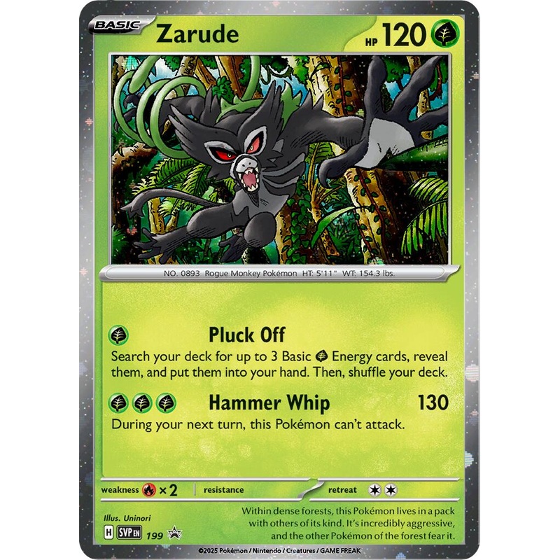 Zarude (199) (Cosmos Holo) [Scarlet & Violet: Black Star Promos]