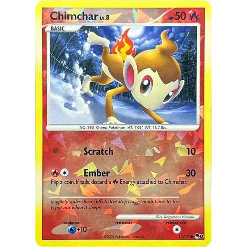 Chimchar (012/017) (Cracked Ice Holo) [POP Series 8]