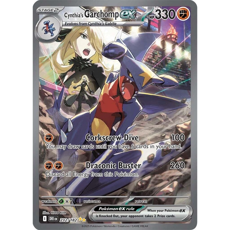 Cynthia's Garchomp ex (232/182) [Scarlet & Violet: Destined Rivals]