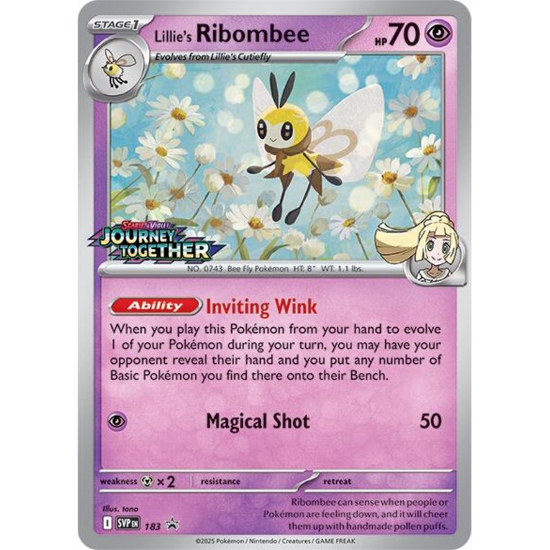 Lillie's Ribombee (183) [Scarlet & Violet: Black Star Promos]