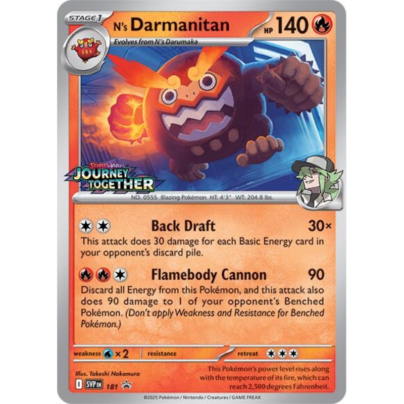 N's Darmanitan (181) [Scarlet & Violet: Black Star Promos]