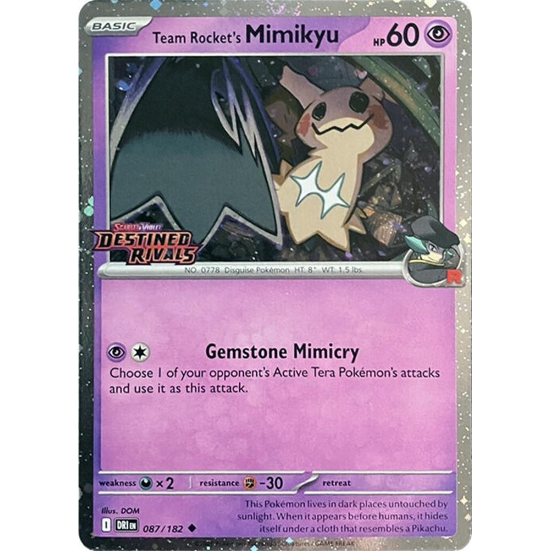 Team Rocket's Mimikyu (087/182) (Destined Rivals Stamp) [Scarlet & Violet: Destined Rivals]