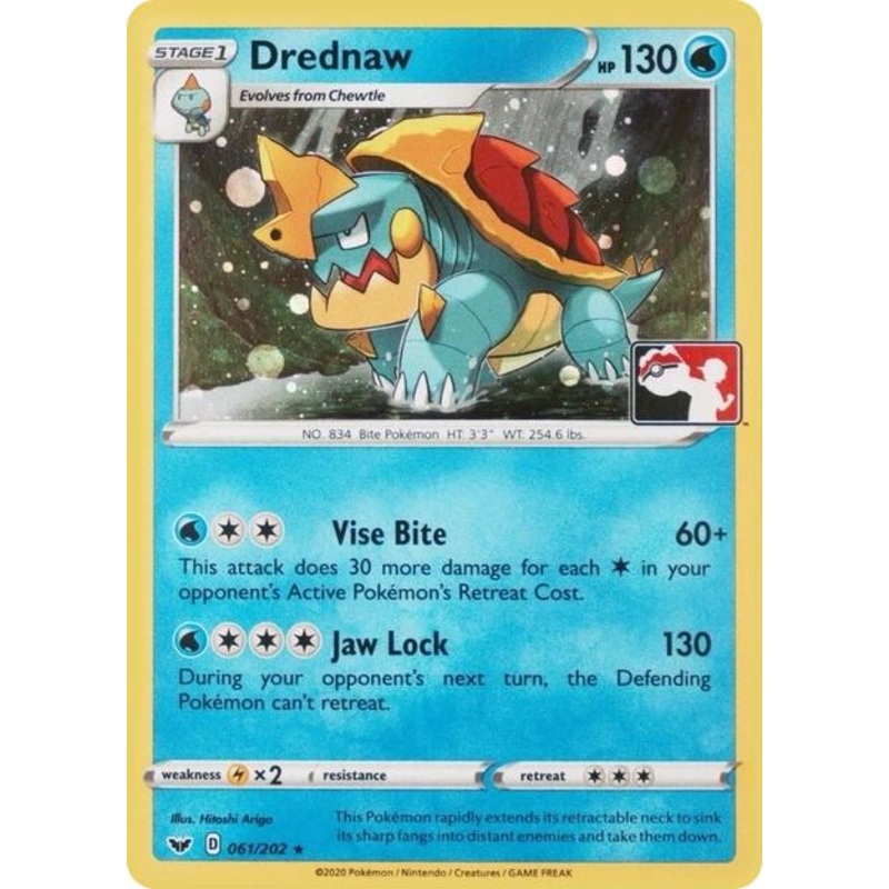 Drednaw (061/202) (Play Pokemon Promo) [League & Championship Cards]