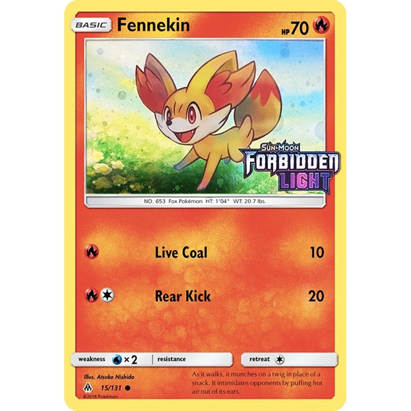 Fennekin (15/131) (Cosmos Holo) (Toys R' Us Promo) [Sun & Moon: Forbidden Light]