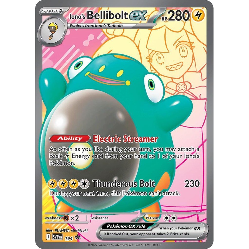 Iono's Bellibolt ex (194) [Scarlet & Violet: Black Star Promos]