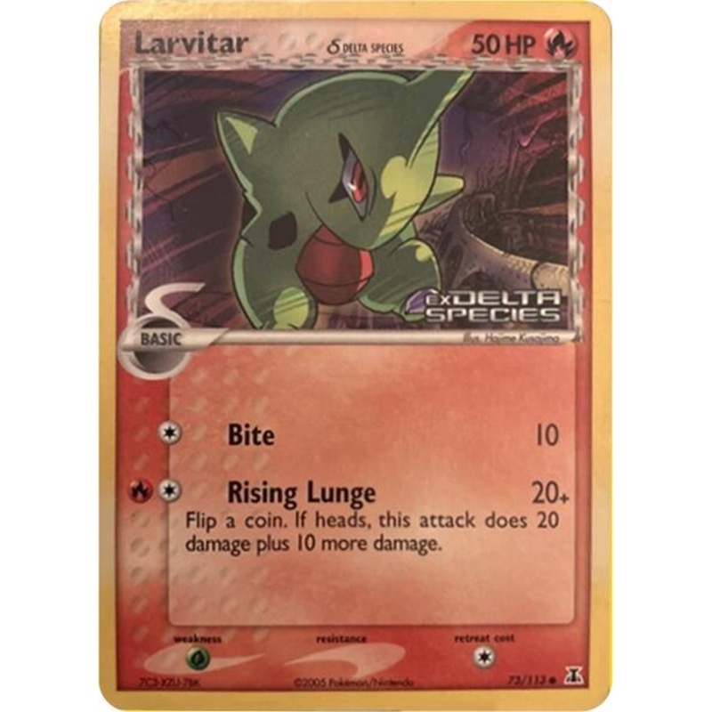 Larvitar (73/113) (Delta Species Stamp) [Miscellaneous Cards]