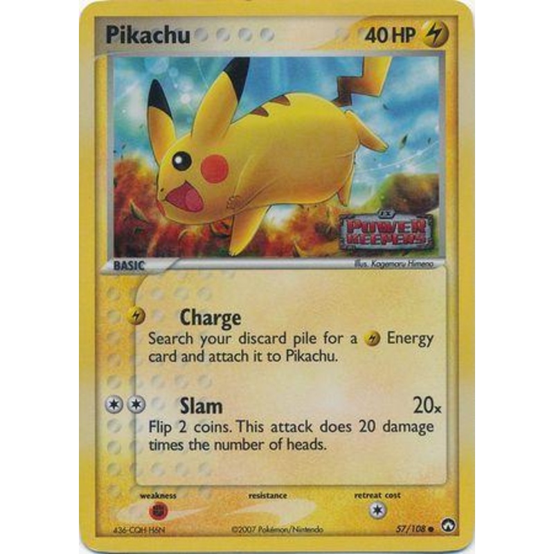 Pikachu (57/108) (Stamped) [EX: Power Keepers]