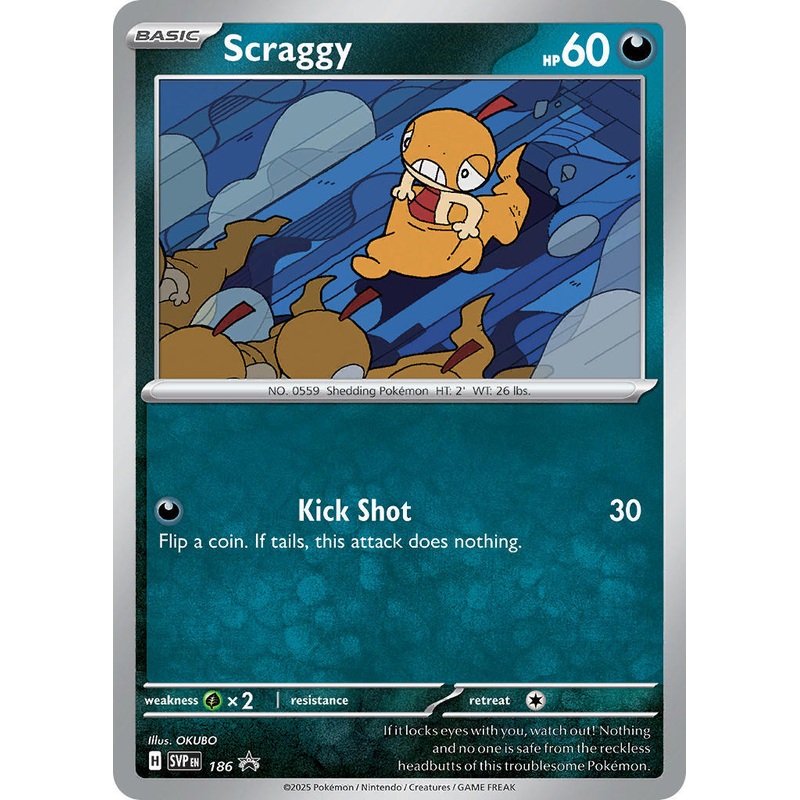 Scraggy (186) [Scarlet & Violet: Black Star Promos]