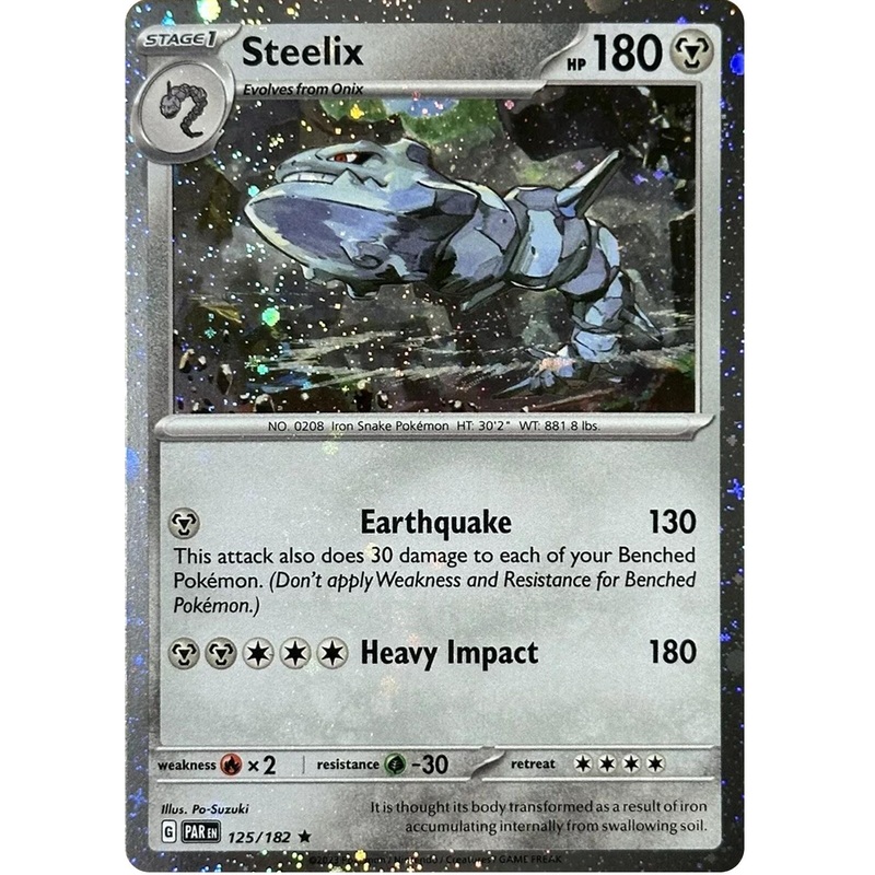 Steelix (125/182) (Cosmos Holo) [Scarlet & Violet: Paradox Rift]