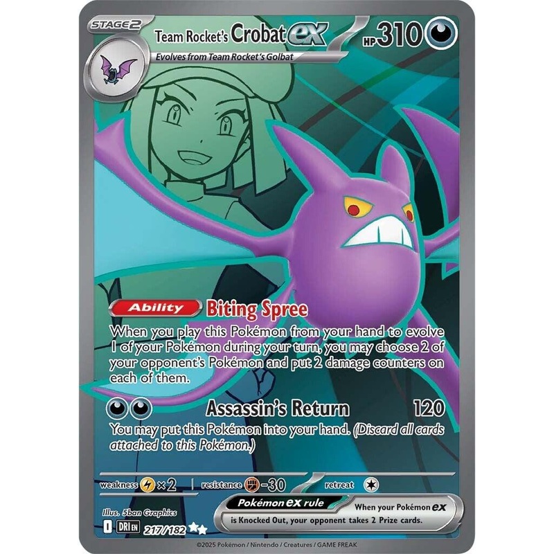 Team Rocket's Crobat ex (217/182) [Scarlet & Violet: Destined Rivals]