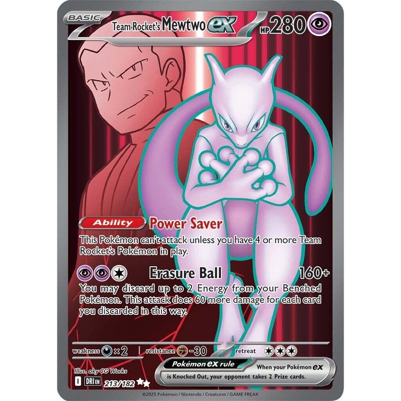 Team Rocket's Mewtwo ex (213/182) [Scarlet & Violet: Destined Rivals]