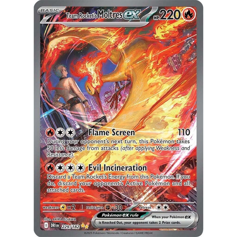 Team Rocket's Moltres ex (229/182) [Scarlet & Violet: Destined Rivals]
