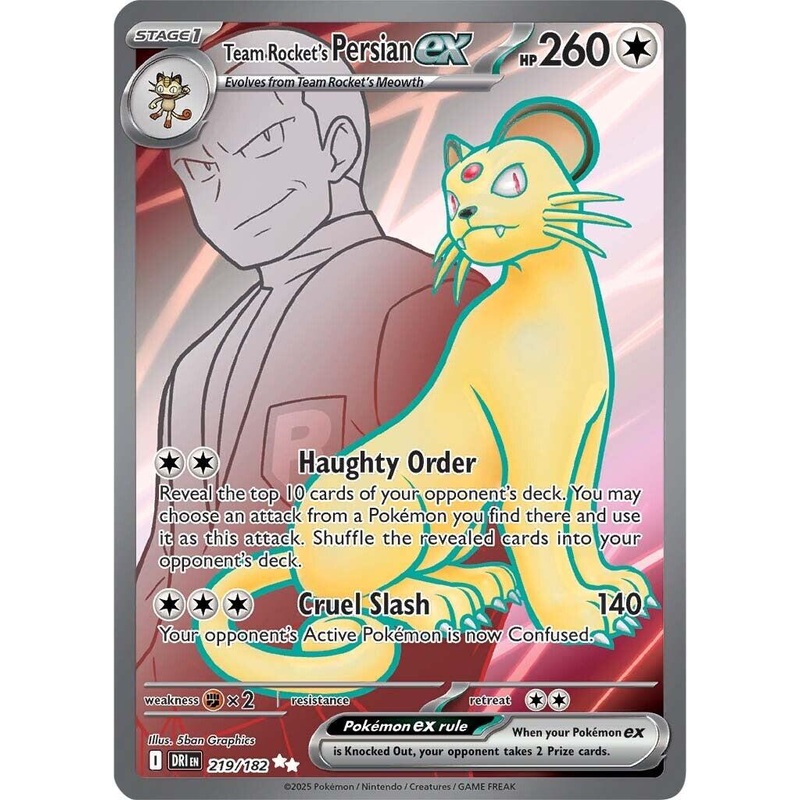 Team Rocket's Persian ex (219/182) [Scarlet & Violet: Destined Rivals]