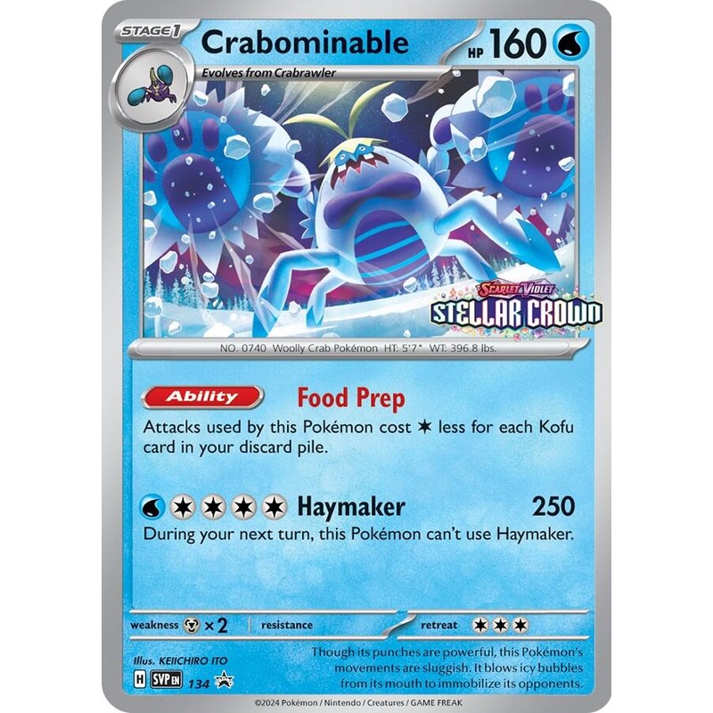 Crabominable (SVP134) [Scarlet & Violet: Black Star Promos]