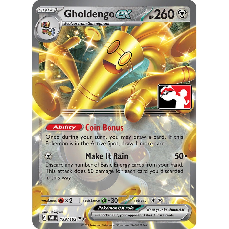 Gholdengo ex (139/182) [Prize Pack Series Five]