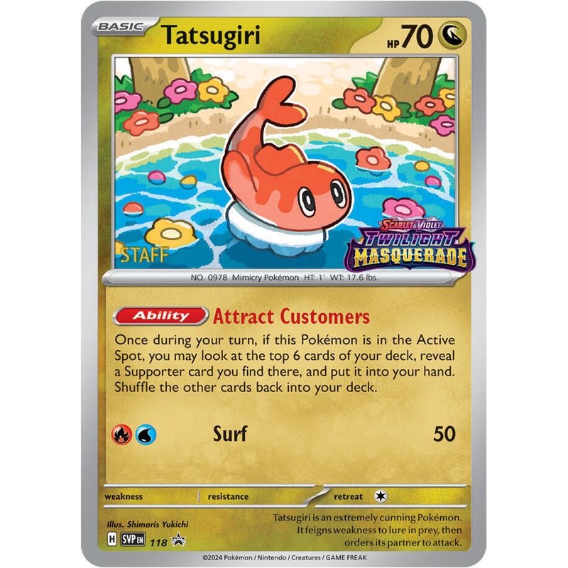 Tatsugiri (118) (Staff) [Scarlet & Violet: Black Star Promos]