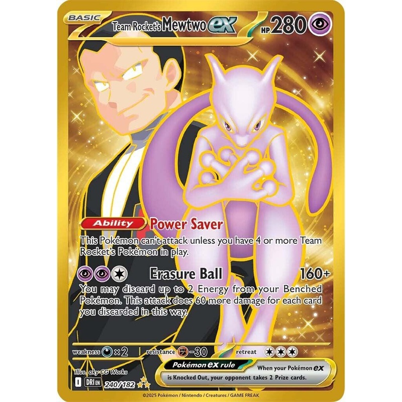 Team Rocket's Mewtwo ex (240/182) [Scarlet & Violet: Destined Rivals]