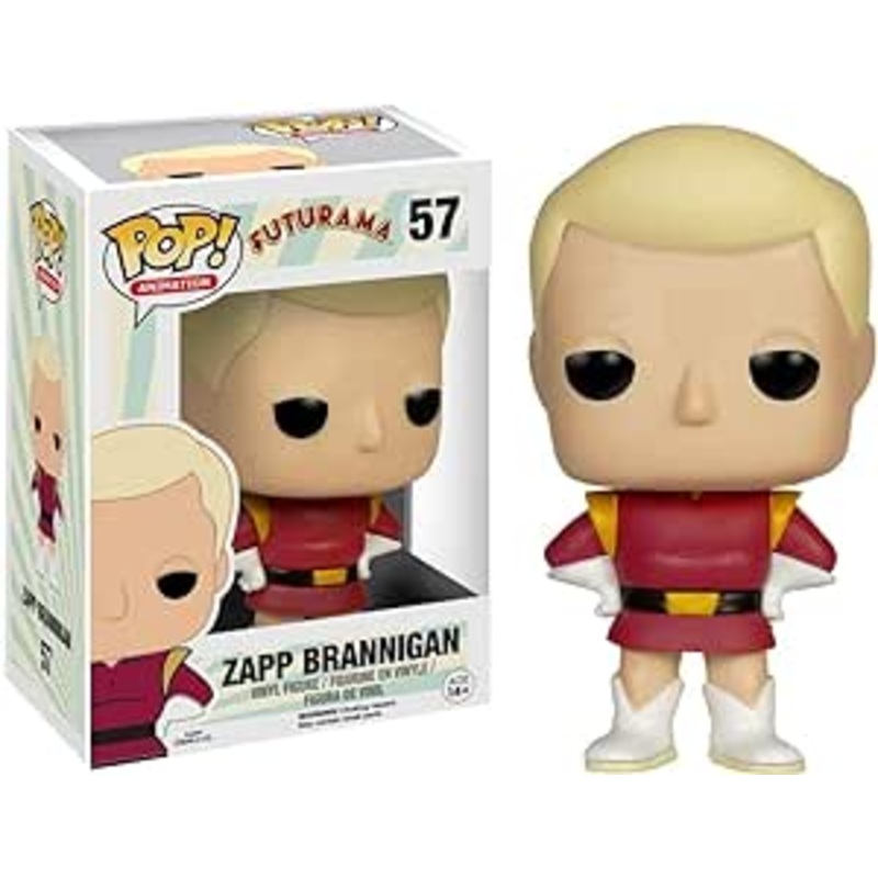 Funko Pop Animation Futurama Zapp Brannigan Sticker Residue On Box Used