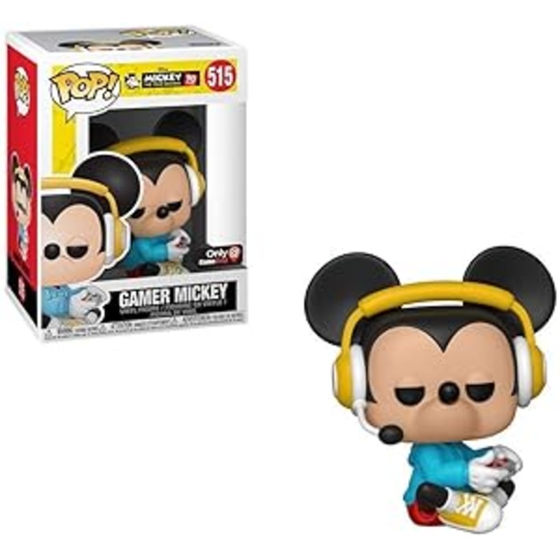 Funko Pop Mickey Gamer Mickey Yellow Headphones EB Exclusive New