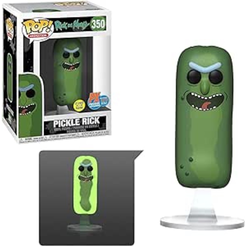 Funko Pop Rick and Morty Pickle Rick PX 2019 Exclusive Glow In The Dark New