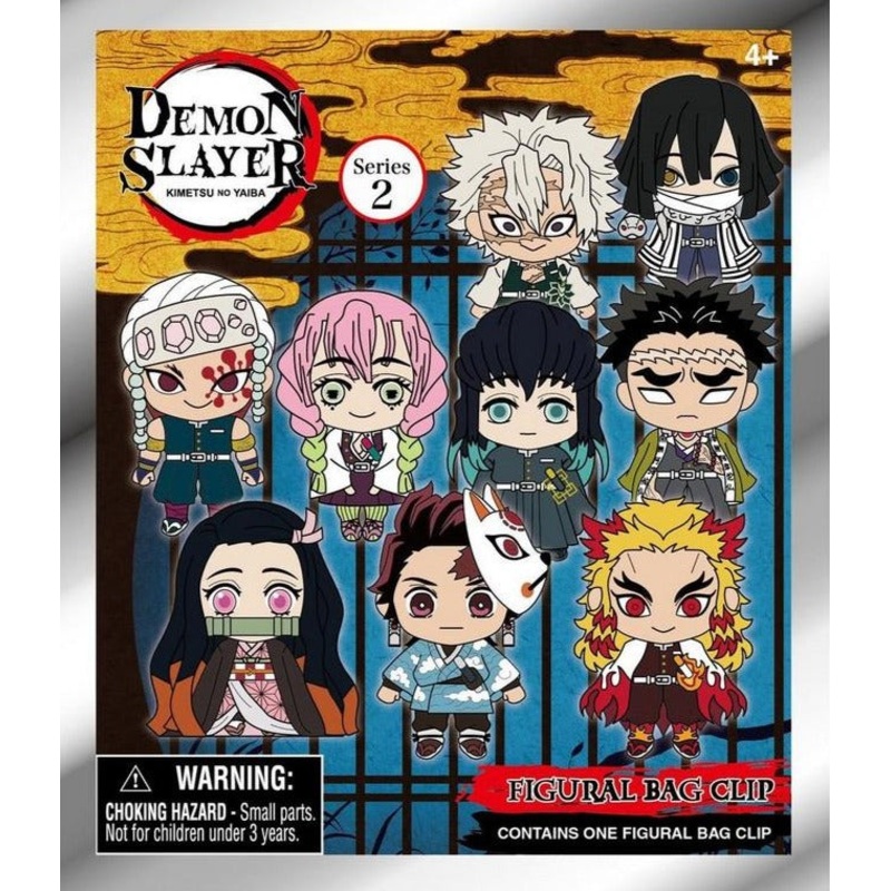 3D Foam Bag Clip Demon Slayer Series 2 New