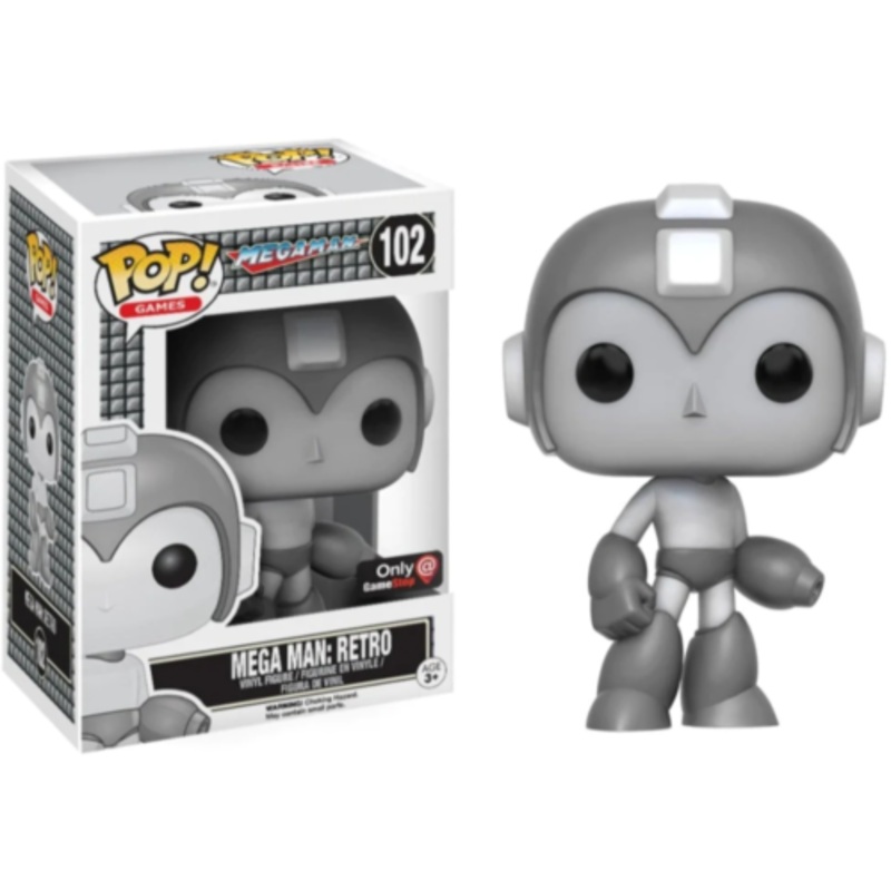 Funko Pop Games Mega Man Retro Gamestop Exclusive Used Like New
