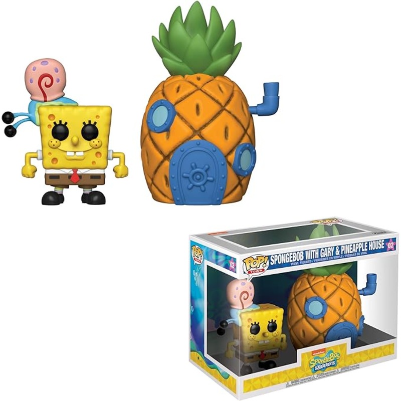 Funko Pop Town Spongebob With Gary & Pineapple House New