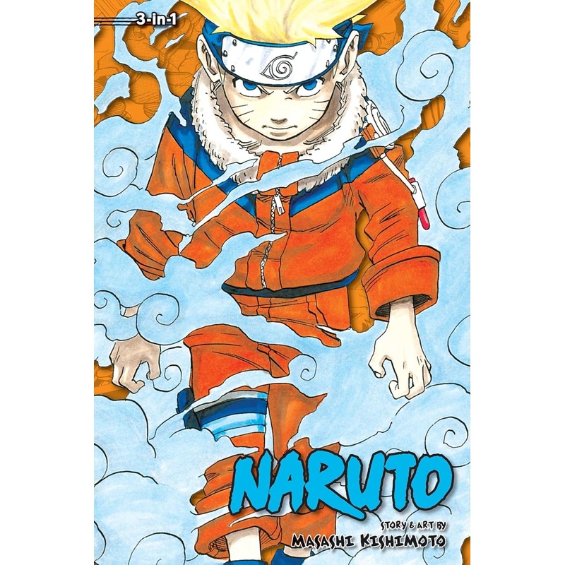 Naruto 3-in-1 Vol 01 Manga New