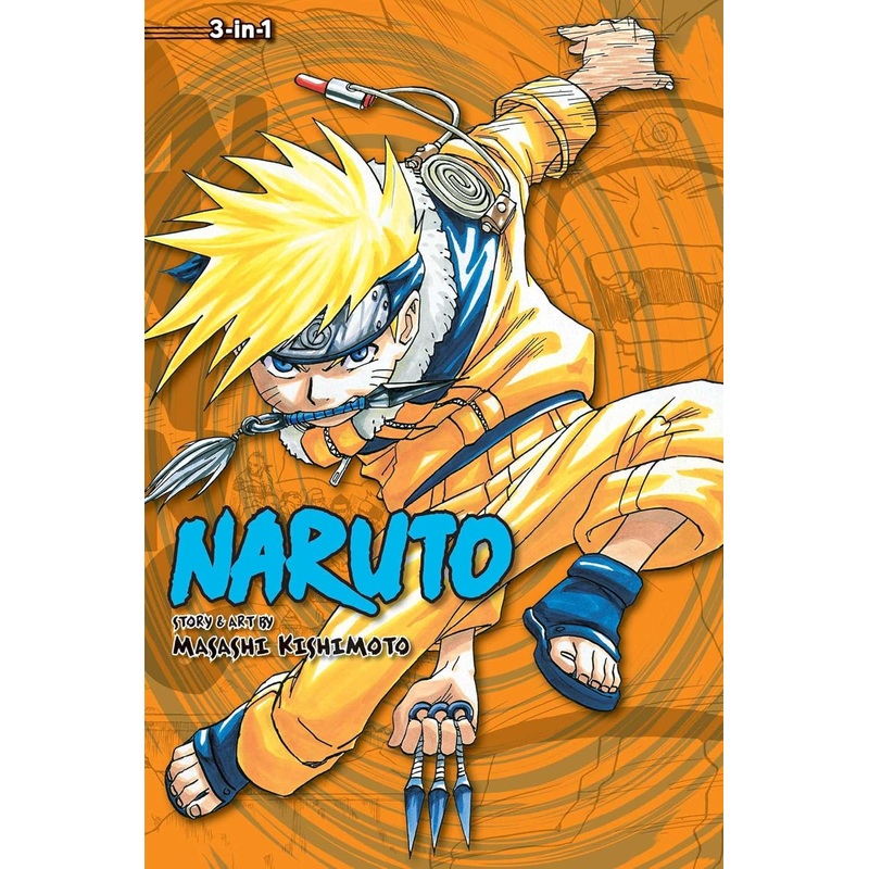 Naruto 3-in-1 Vol 02 Manga New