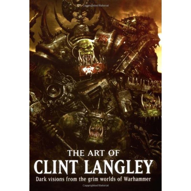 Art of Clint Langley Dark Visions from the Grim Worlds of Warhammer Book Used