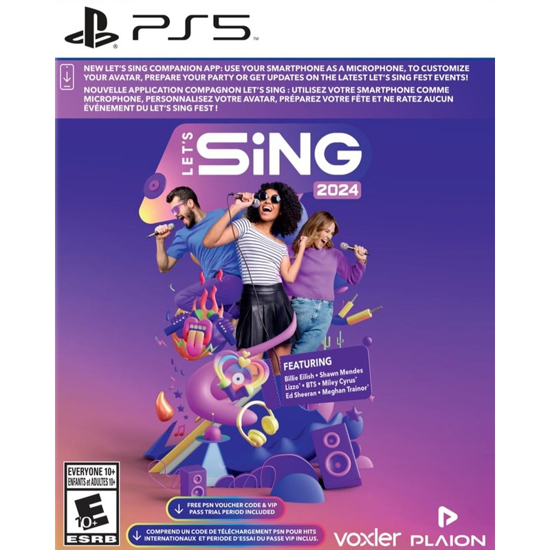 Lets Sing 2024 + 2 Microphones Bundle PS5 Used