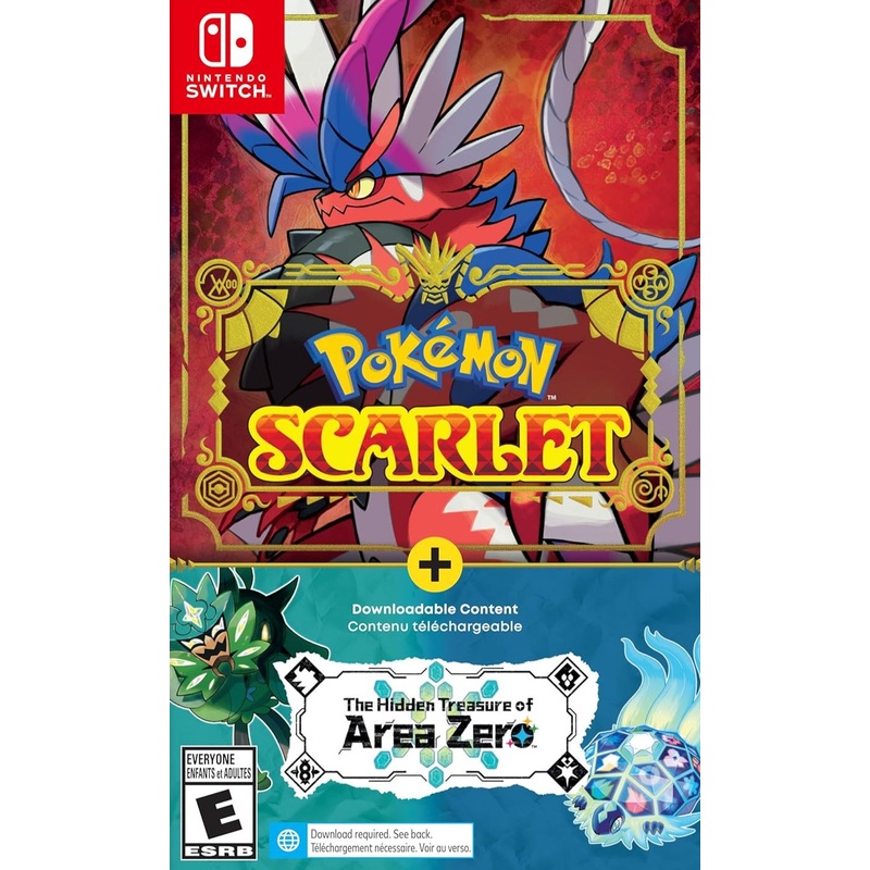 Pokemon Scarlet + The Hidden Treasure of Area Zero Download Required Switch New