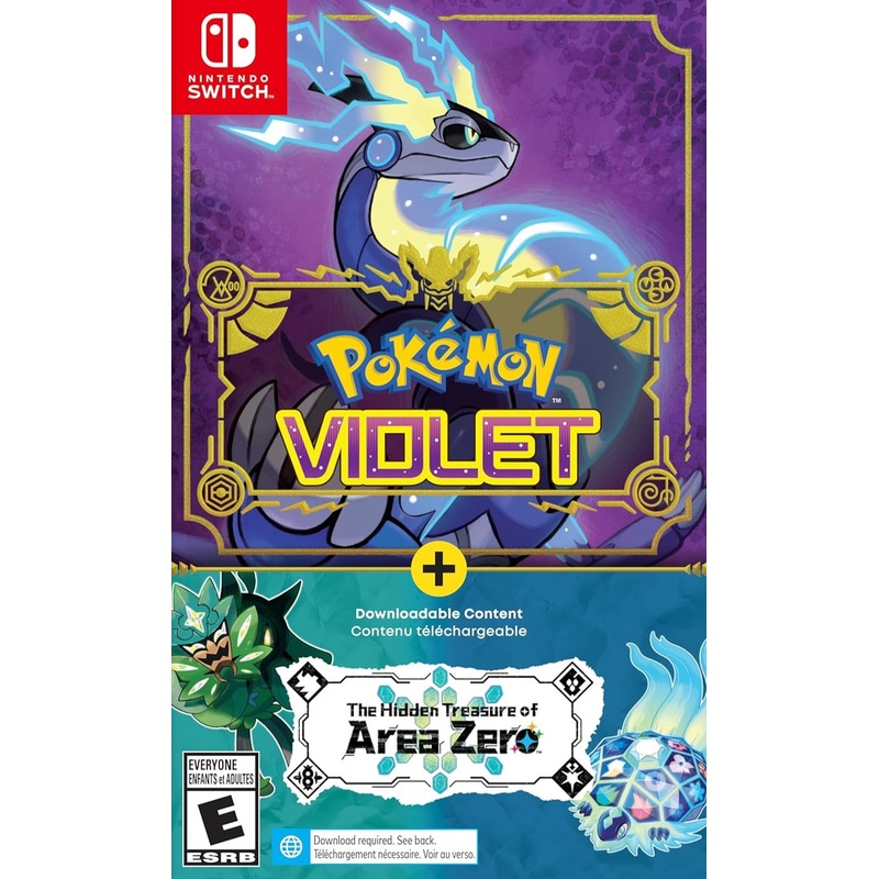Pokemon Violet + The Hidden Treasure of Area Zero Download Required Switch New