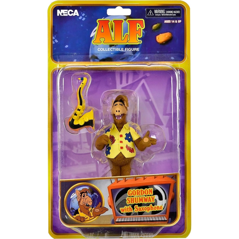 Alf Collectible Figure Gordon Shumway With Saxaphone Neca Figure New