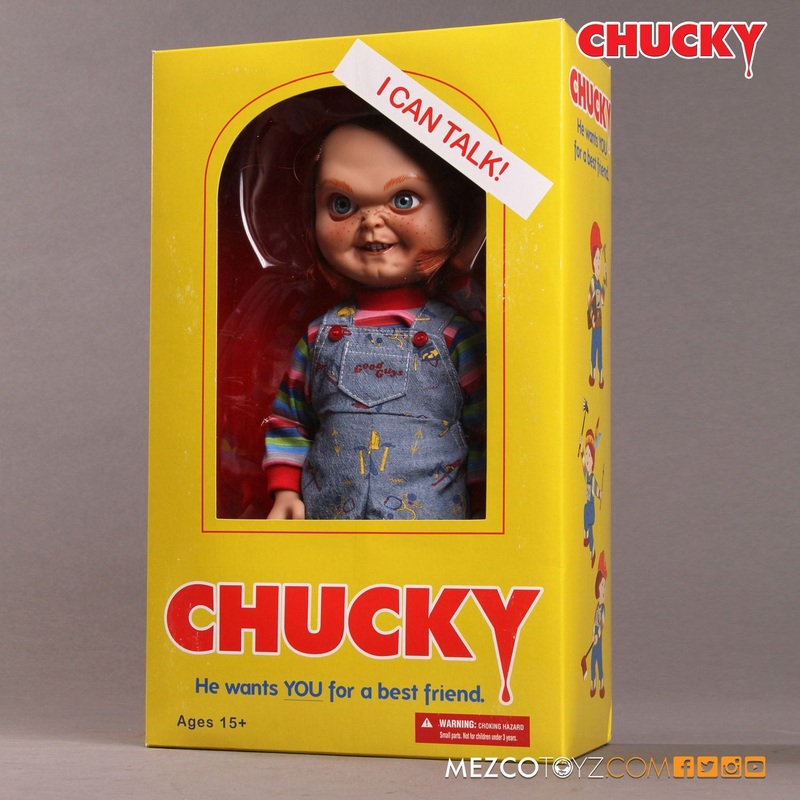 Childs Play Talking Good Guys Chucky Sneering 15 Inch Neca Figure New
