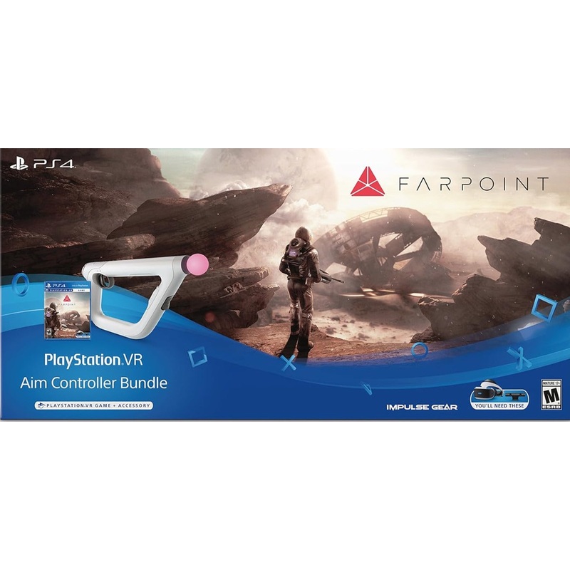 Farpoint Bundle Game & Aim Controller VR Required PS4 New