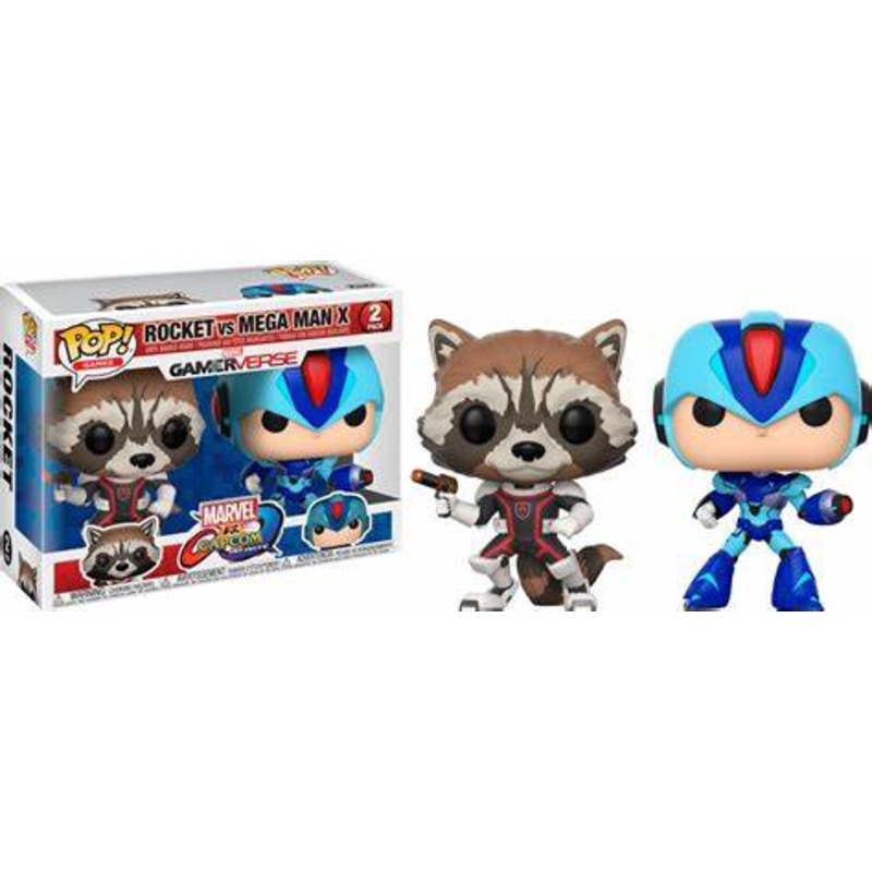 Funko Pop Marvel Rocket vs Mega Man X Used