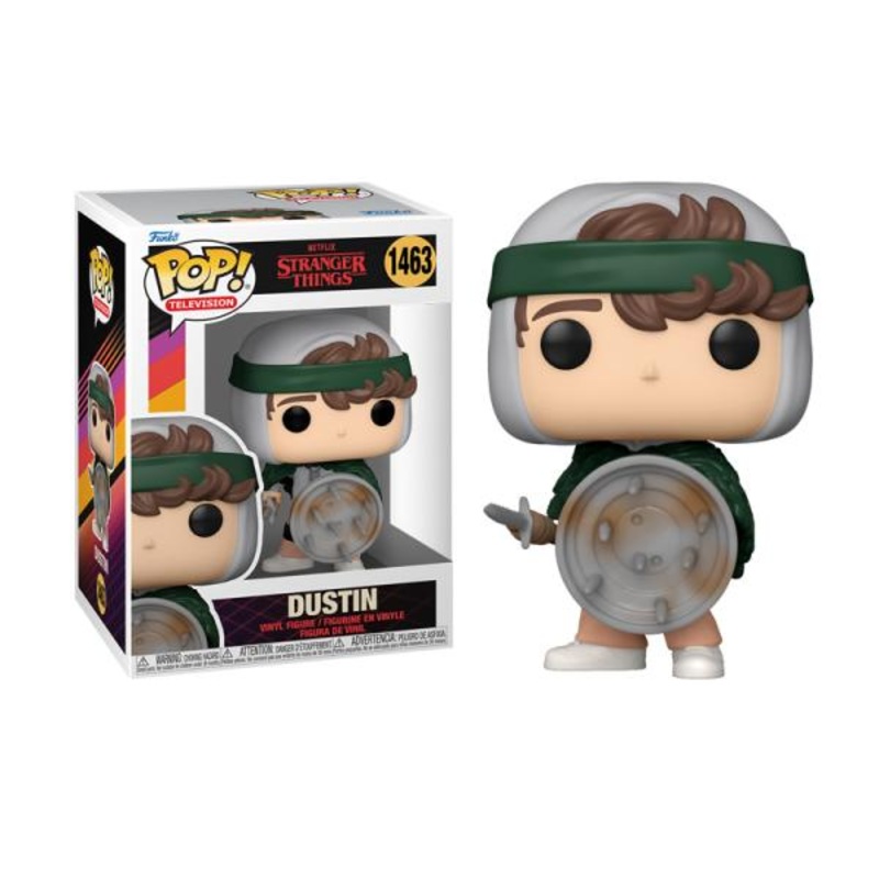 Funko Pop Television Stranger Things Dustin with Shield New