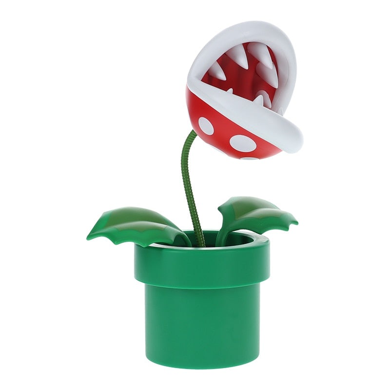 Super Mario Piranha Plant Posable Lamp Mini New