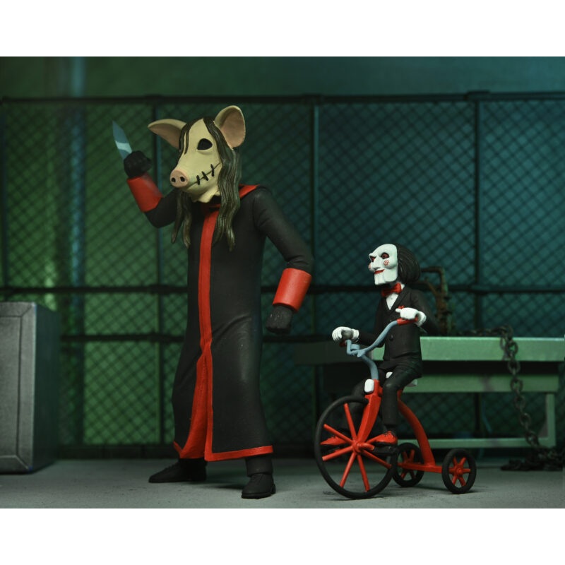 Toony Terrors Saw Jigsaw Killer Billy On Tricycle 2 Pack Neca Figure New