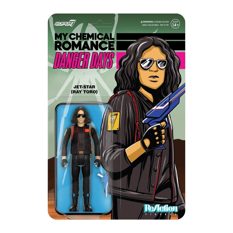 My Chemical Romance Danger Days Jet Star Ray Toro Figure New