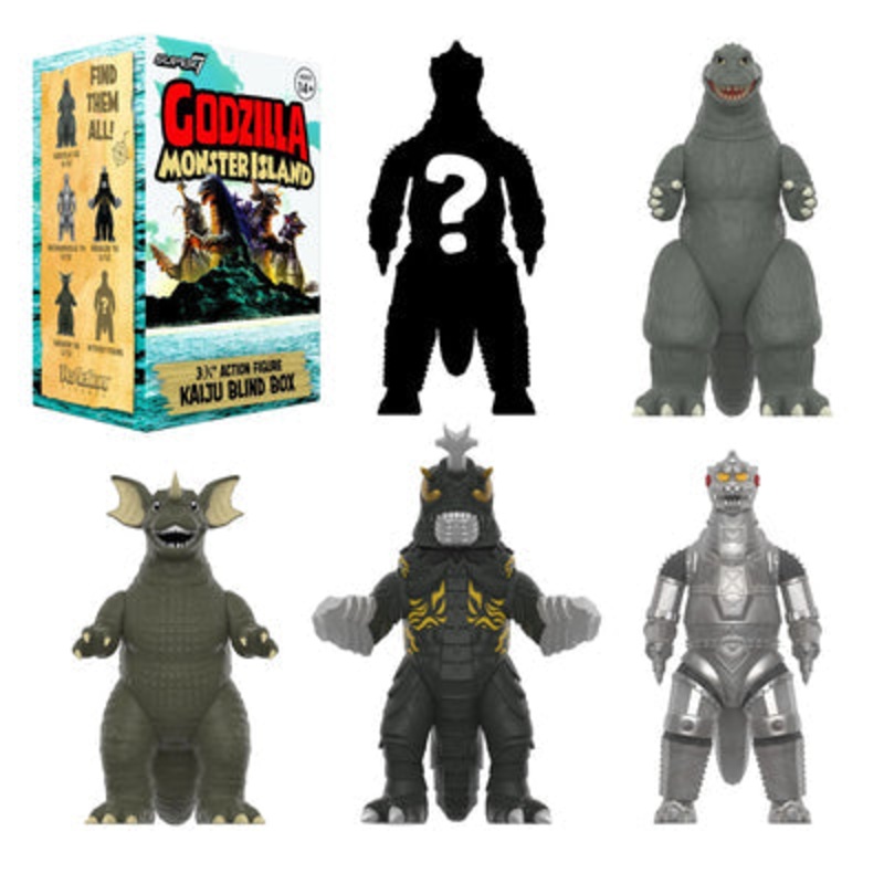 Super 7 Godzilla Monster Island (Blind Box) Figure New