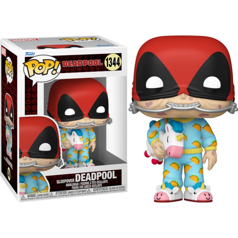 Funko Pop Marvel Sleepover Deadpool New