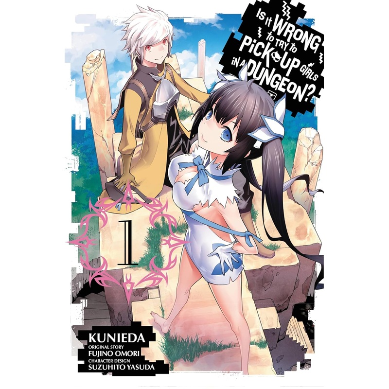 Is It Wrong to Try to Pick Up Girls in a Dungeon Bundle Vol 1-5 Manga Used
