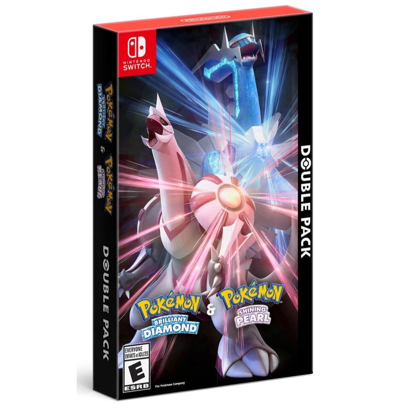 Pokemon Brilliant Diamond & Pokemon Shining Pearl Double Pack (outer sticker seal damage) Switch New