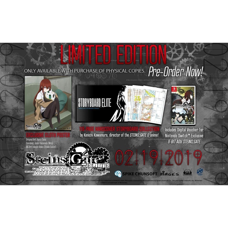 Steins Gate Elite Limited Edition (minor damage to box) Switch New